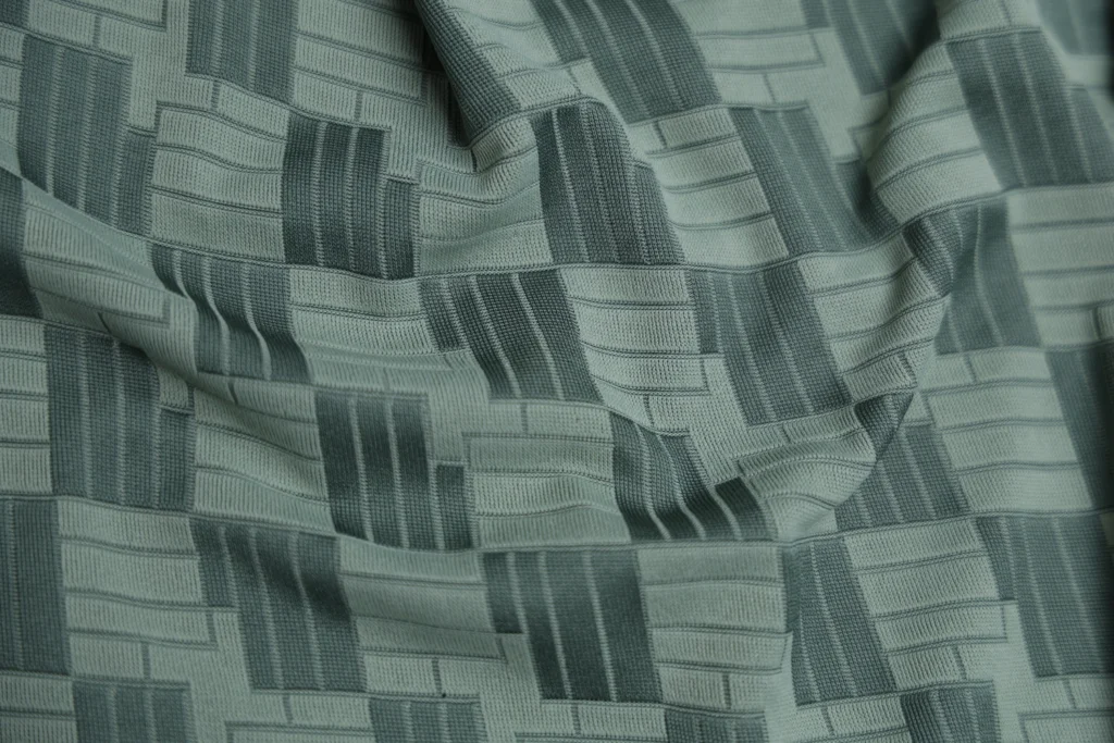 Transfer Jacquard Poly Lycra Fabric