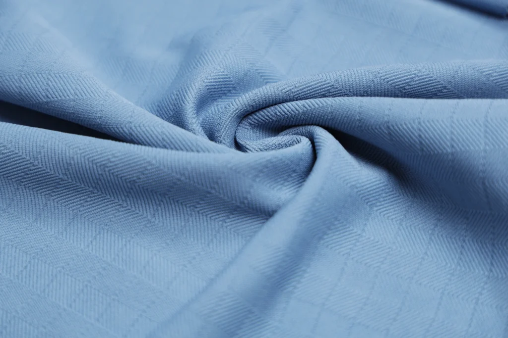 Twill Checks Poly Lycra Fabric